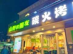 -山野的朋友露营炭火烤肉