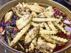 干锅耗儿鱼-一品红烧鸭特色川菜(三岔湖店)