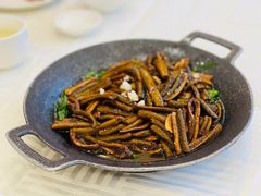 韭菜台炒鳝肚-怡园饭店-餐厅(四望亭店)