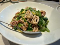 笔管鱼小白菜-开海·红岛海鲜虾水饺(石老人店)