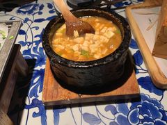石锅鸡汤豆腐-绿茶餐厅(光谷世界城步行街店)