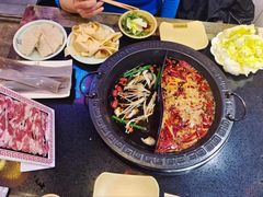 宽板凳菌汤鸳鸯锅-宽板凳老灶火锅(南礼士路店)