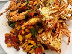 -东来菜馆•手抓海鲜家常菜•海鲜锅贴(鸽子窝店)