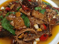 肝腰合炒-豆腐脑花