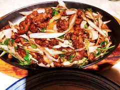 葱爆羊肉-那家小馆•北京菜•烤鸭(中关村店)