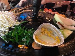 锅底爱心芝士玉米-豚豚家돈돈가韩国锅盖烤肉(新北万达店)