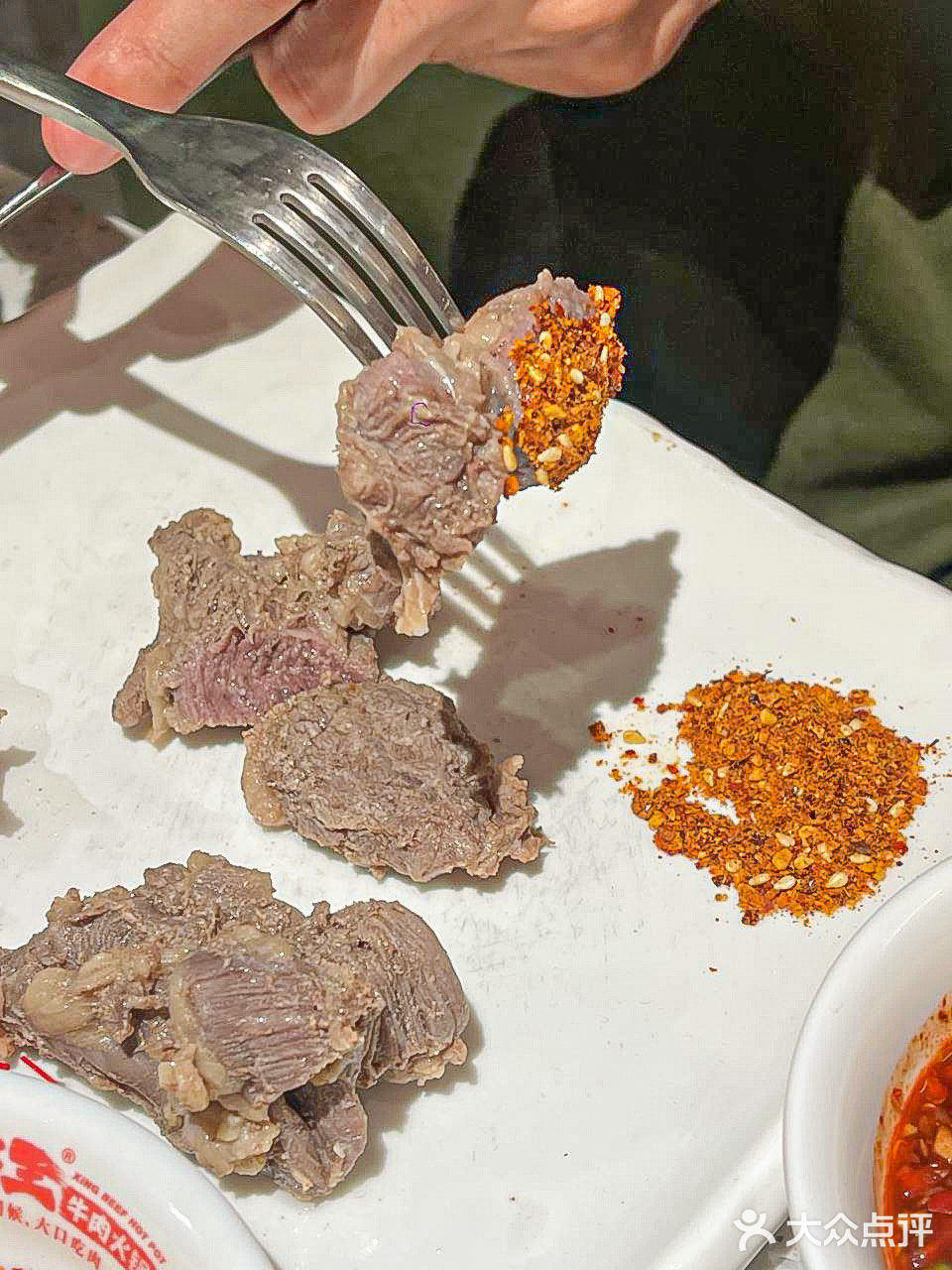 只有高品质的牛肉～才经得住这样的锅底吧 ️霸王牛肉