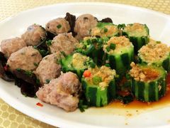胜瓜拼肉丸-明记海鲜酒家