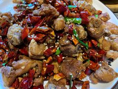 辣子鸡-华盛园卷子王农家菜水库鱼