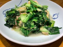 腐皮油渣炒青菜-丁记盐蘸牛肉·新杭菜(河东路店)