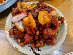 椒香虾仁爆鸡球-陈傻子餐厅(世纪都会店)