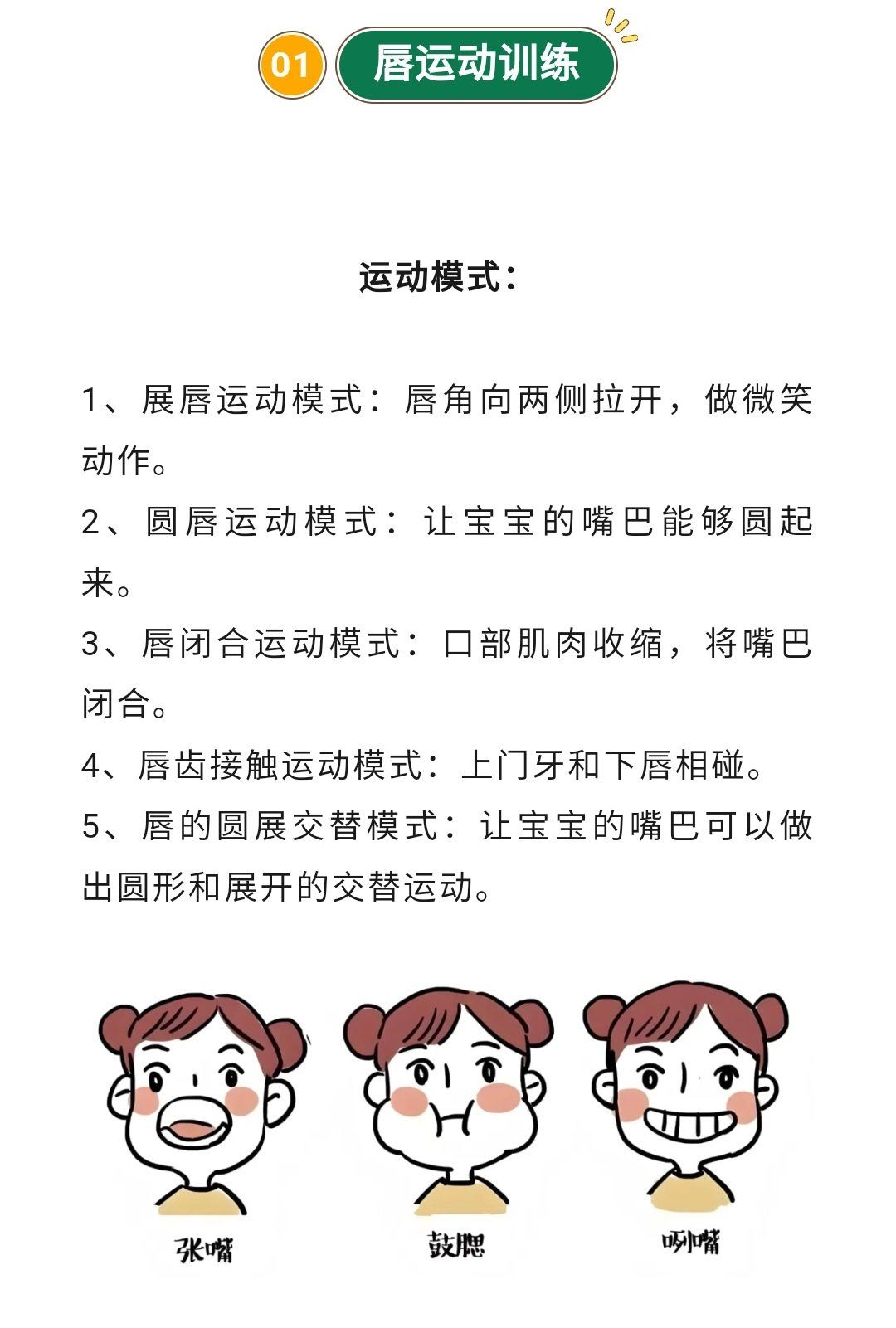 言语训练师私藏的40种口肌训练法