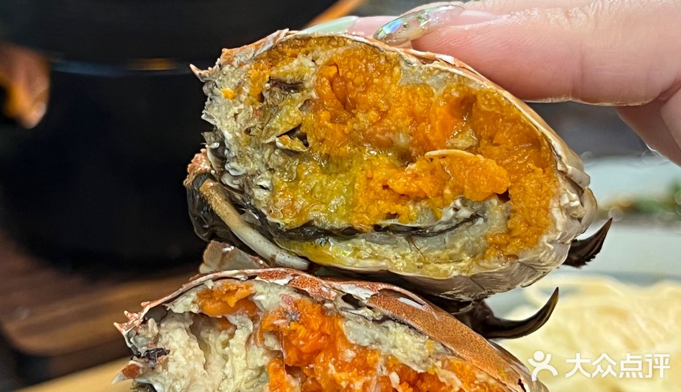 这口蟹黄捞鸡 鲜得眉毛掉了