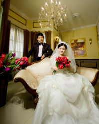 10寸水晶-金公主精品婚纱摄影