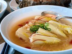 瑶柱鸡汤娃娃菜-悦轩中餐厅·高空江景·杭州柏悦酒店