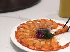 白灼基围虾-刘胖子家常菜·蹄花焖藕(富安街店)
