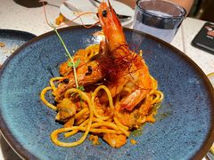 芝士蘑菇鲜虾意大利面-BE BRIGHT KITCHEN(正佳广场店)