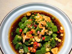 凉拌秋葵-驿舍·民國老营房院子私房菜(科学会堂店)