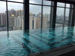 顶楼无边泳池-上海外滩豫园万丽酒店
