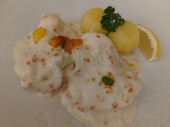 法式进口银鳕鱼黄油鲜蘑虾少司-莫斯科餐厅