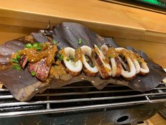 香烤鱿鱼肝酱味噌-大岛日本料理铁板烧(南通大饭店)