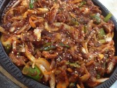 炒章鱼牛肉-郑阿姨的家·이모네·韩料&烤肉(武川路店)