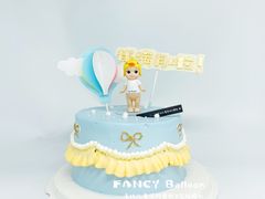 -卡比儿童蛋糕·心意定制·低脂零卡糖动物奶油FancyBALLOON(滨海店)