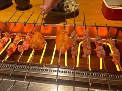 会自己转的烧烤炉-悦屋老板娘的烤肉店(紫薇田园店)