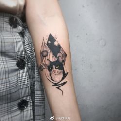 动物-黑旗纹身
