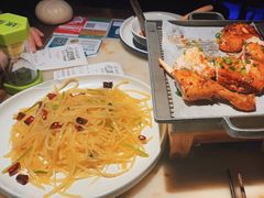 香菜梗炝土豆丝-绿茶餐厅(同成街华联店)