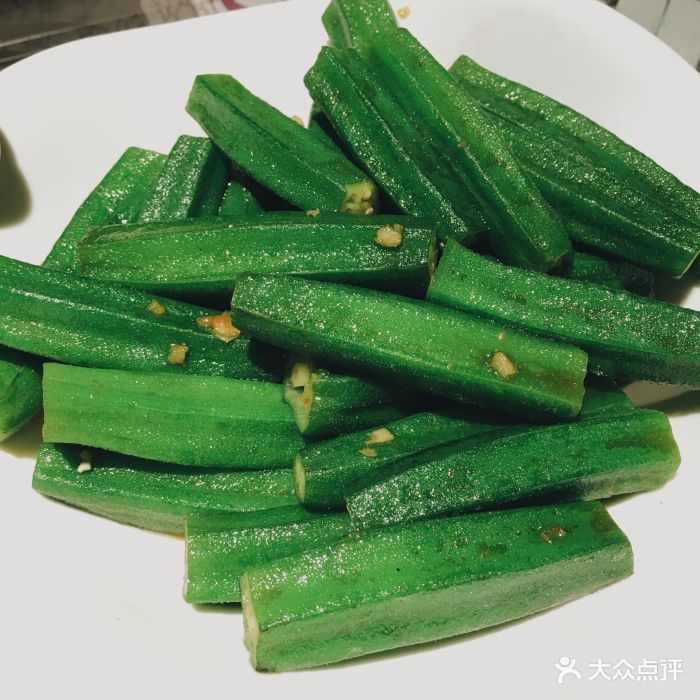 临家闽南菜(梧村店)白灼有机黄秋葵图片 - 第1张