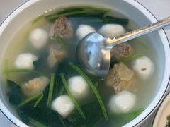 菠菜鱼丸汤-食光慢宴·安吉土菜馆