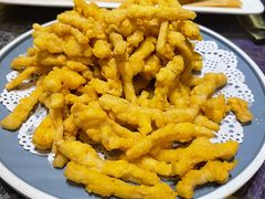 咸蛋黄焗杏鲍菇-锦上中式酒馆(南内环店)