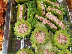 肉末青椒-老号李小肠西昌特色火盆烧烤(江油店)
