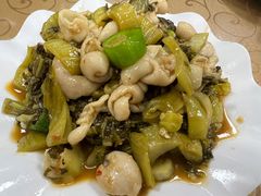 酸菜炒大肠-苏记农家菜馆