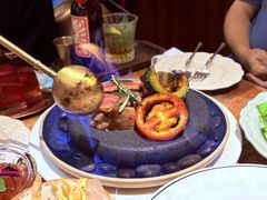 火焰澳洲谷饲西冷牛扒-秘密旅行Bonjour(黑金冠 江南西店)