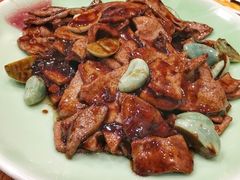 腊八蒜熘肝尖-院落创意菜