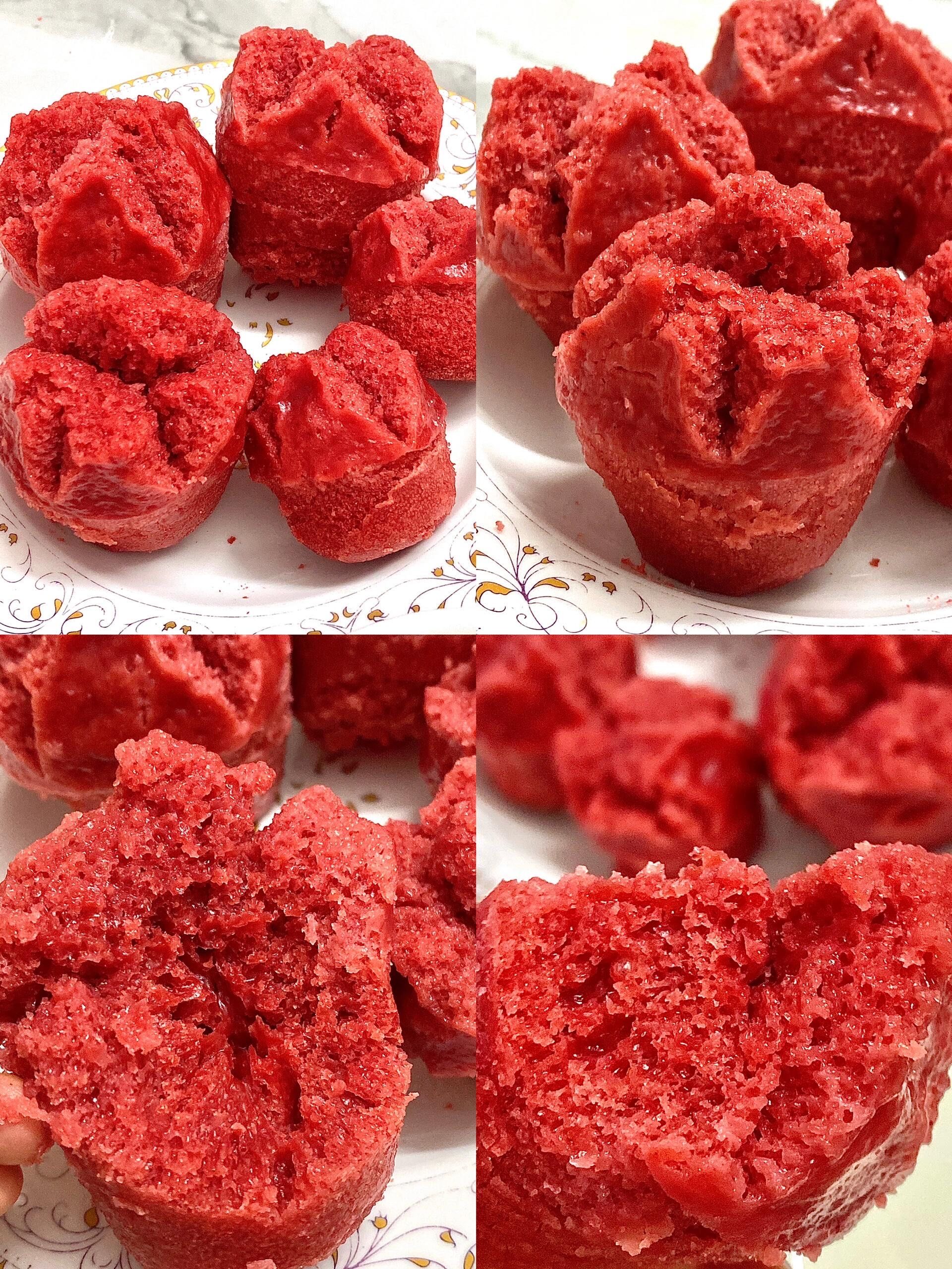 客家红色发粄,喜庆美味,松软香甜,一口好运来