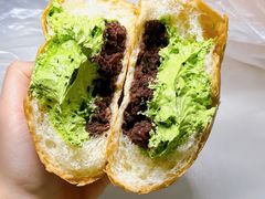 抹茶豆馅面包-烘焙町面包店(西四店)
