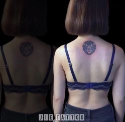 美女的狮子座♌️ 线条控。纹身师：杰Tattoo刺青主理人 TianJin.China-杰TATTOO刺青