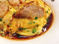 虾仁叉烧双拼滑蛋饭-旺记冰室(九龙中心大厦店)