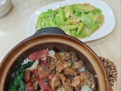 腊味拼排骨煲仔饭-何煲强·煲仔饭·啫啫煲顺德老字号(上下九店)