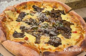 Waterfall Cheese and Boletus Pizza