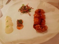 北京鸭胸配法国杏仁糖及芳津杏仁-Jean Georges