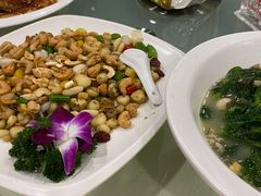珍珠马蹄福果银杏炒肉丁-花好悦园酒家(大石店)