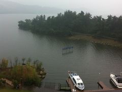 从酒店房间阳台望出去-天目湖涵田度假村