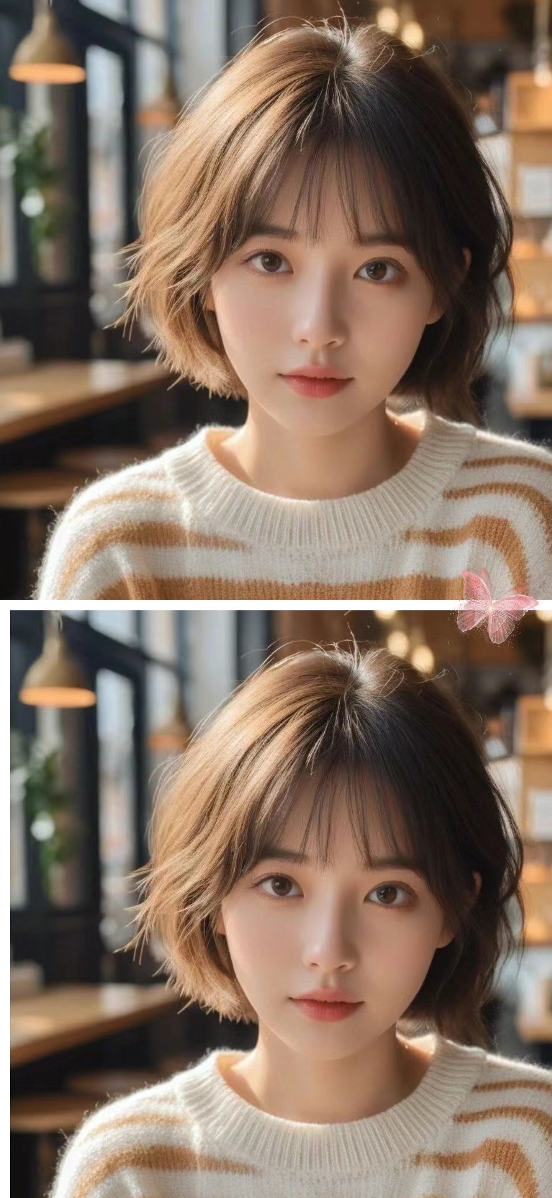 看韩女短发潮流