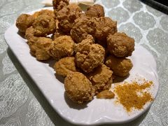 炸豆腐丸子-华盛园卷子王农家菜水库鱼