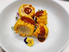 烤玉米配烟熏辣椒蛋黄酱-théATRE茶聚场·餐厅(环球金融中心店)