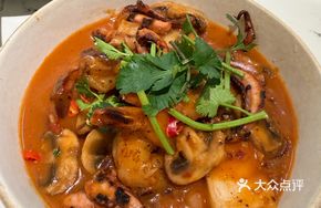 Winter Melon Soup with Seafood Noodles